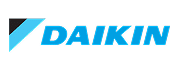 Logo officiel Daikin : Climatisation et Chauffage Logo Daikin composé du mot 'DAIKIN' en bleu vif à côté d'un symbole abstrait bleu clair et noir.