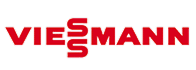 Logo Viessmann : Chauffage et Énergie Logo Viessmann en lettres capitales rouges et audacieuses sur fond noir. Le double 'S' est stylisé avec une superposition verticale.